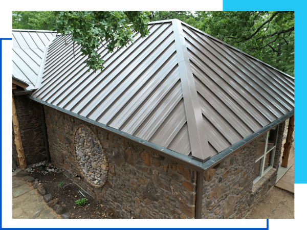 metal roof on house