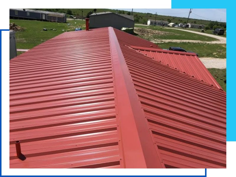 red pbr metal roof