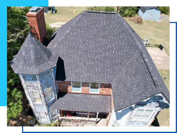 shingle roof on a house