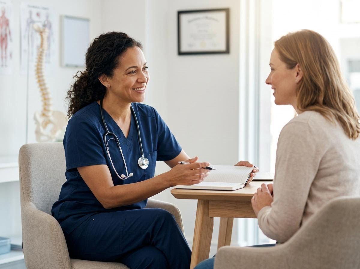 Female Doctor Consulting with Patient
