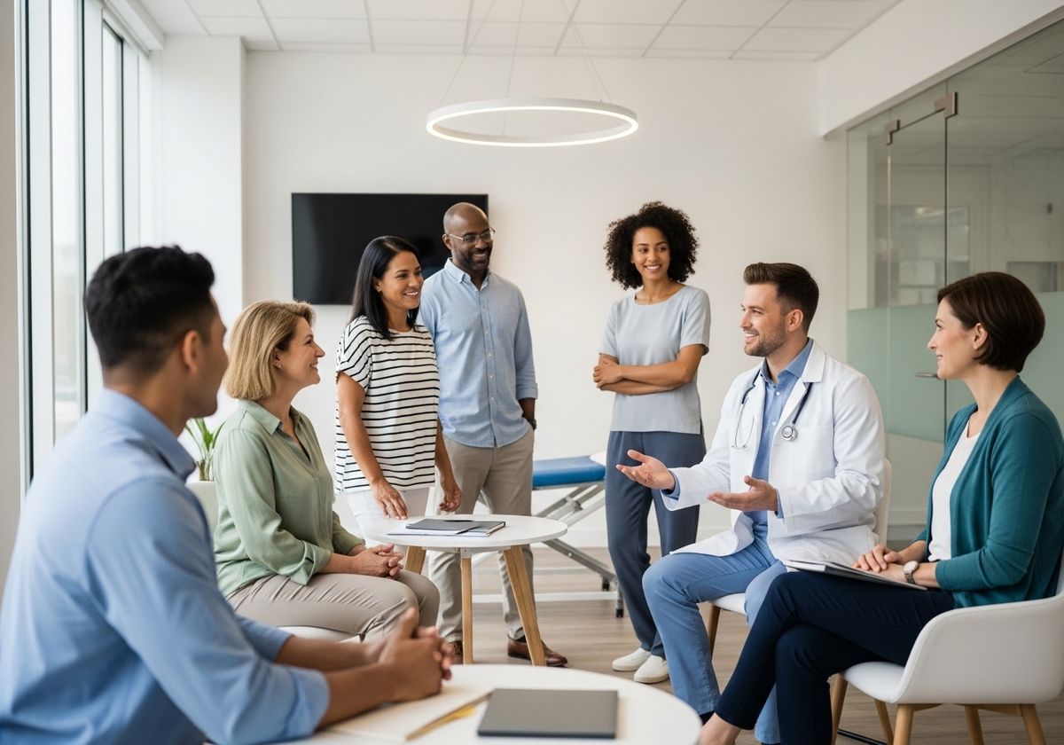 Group of people in medical office