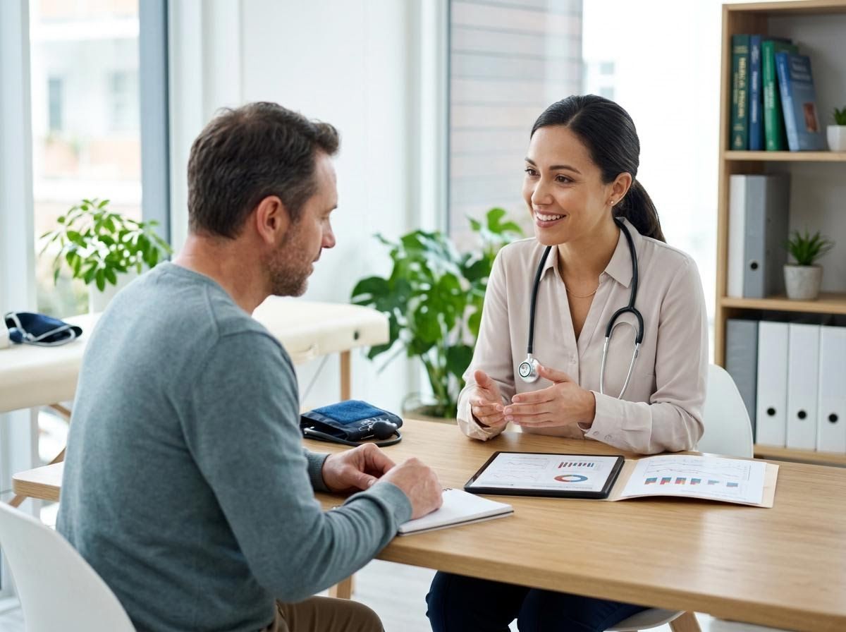 Doctor Consulting with Male Patient