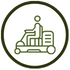 riding lawnmower icon