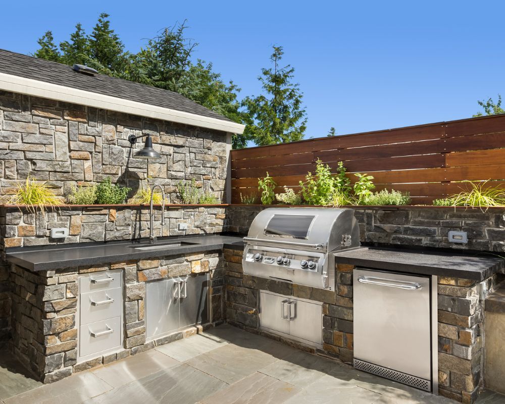 outdoor kitchen