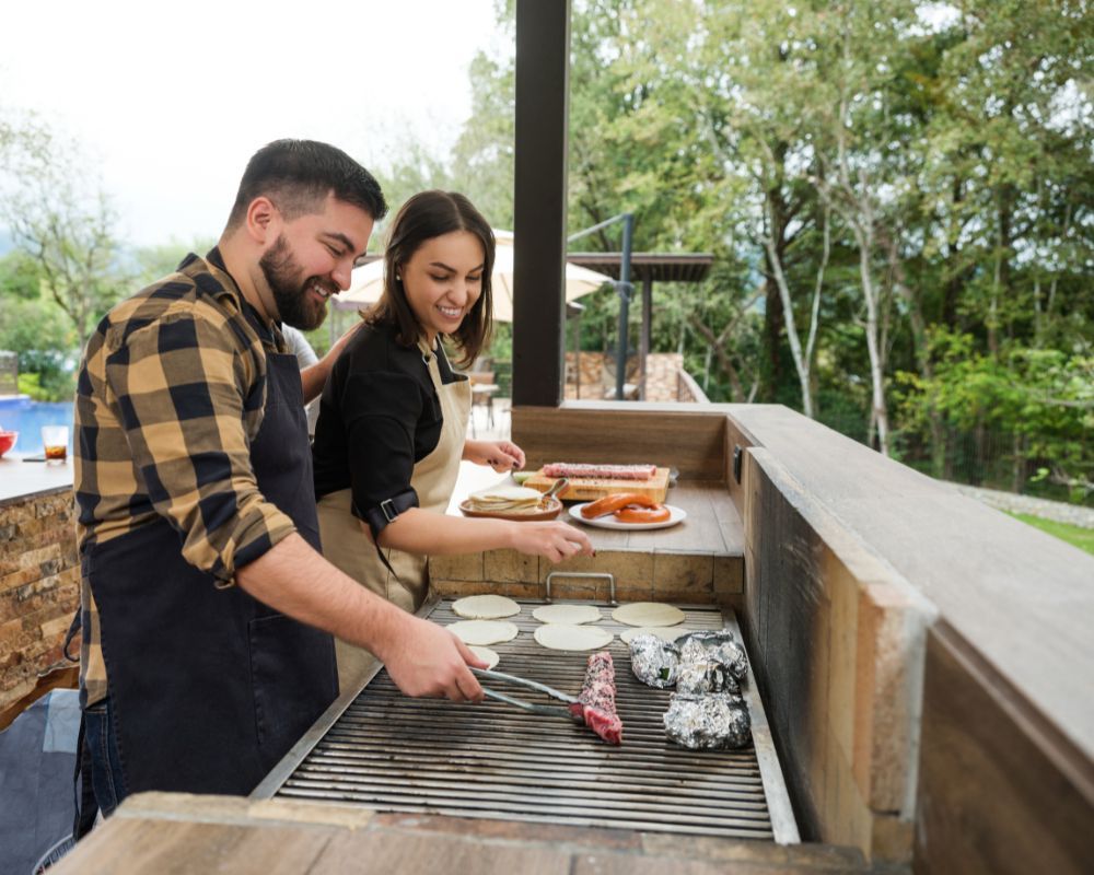 outdoor kitchen