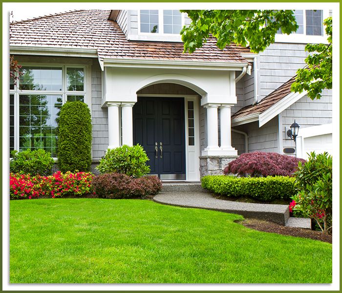 house with nice landscaping