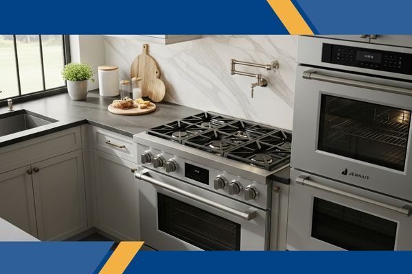 Modern kitchen with luxury JennAir appliances