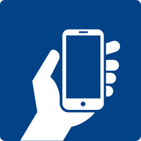 holding phone