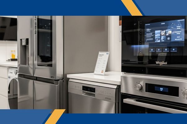 A collection of Whirlpool home appliances A collection of Whirlpool home appliances