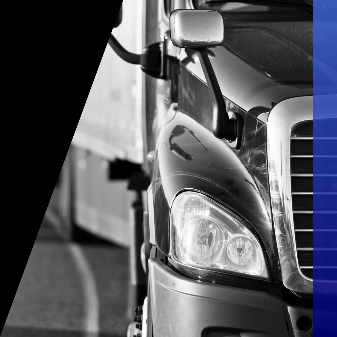 Close-up of the front of a modern semi-truck, highlighting commercial vehicles needing urgent roadside or out-of-service repairs.