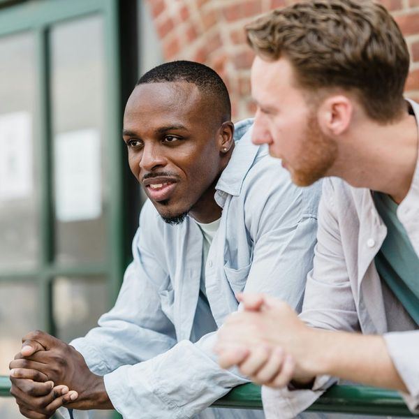 two friends talking two friends talking