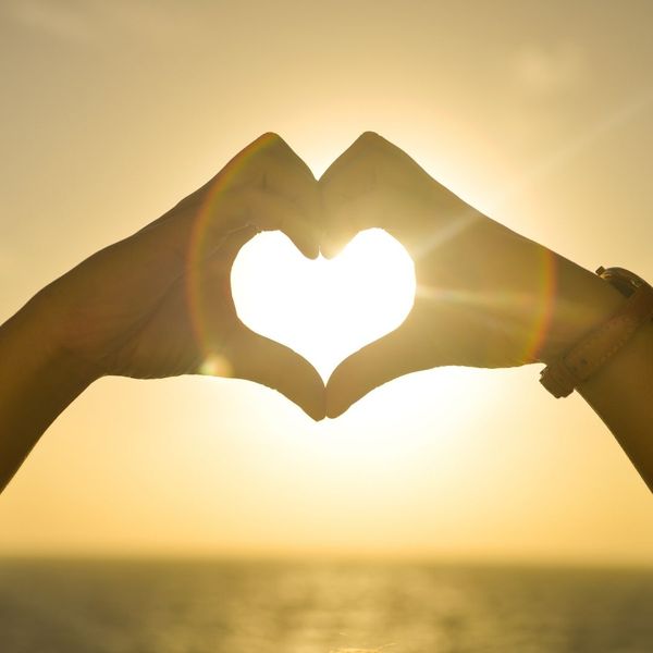 A heart shape made with hands