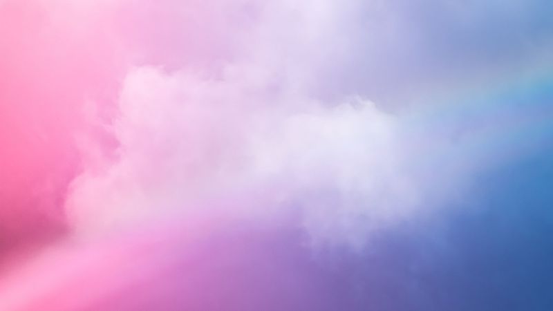 pink and purple clouds