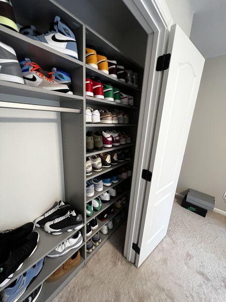 shoe closet renovation
