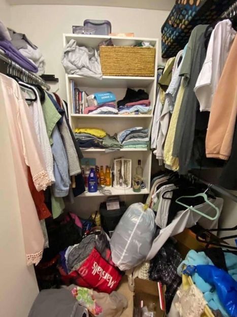 declutter and purge