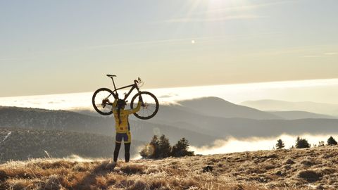 mountain biking