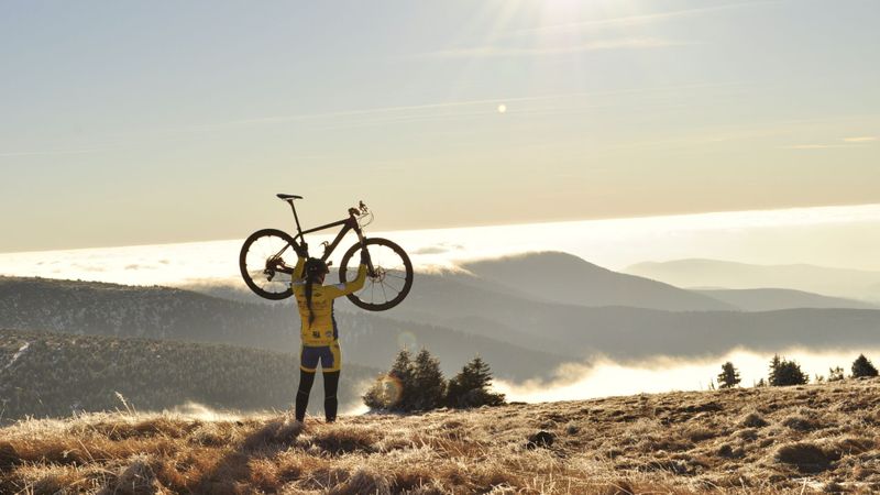 mountain biking