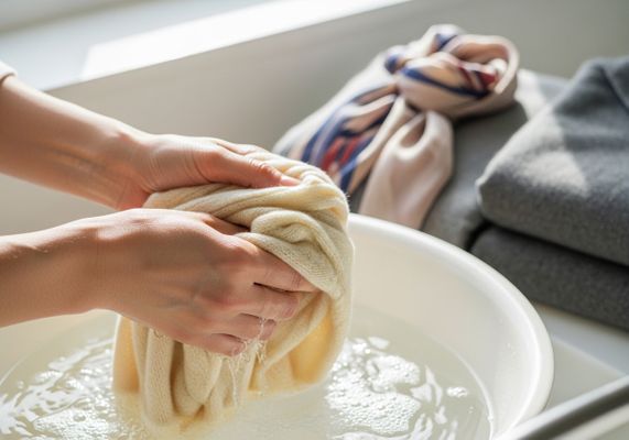 Hand Washing Delicate Clothes