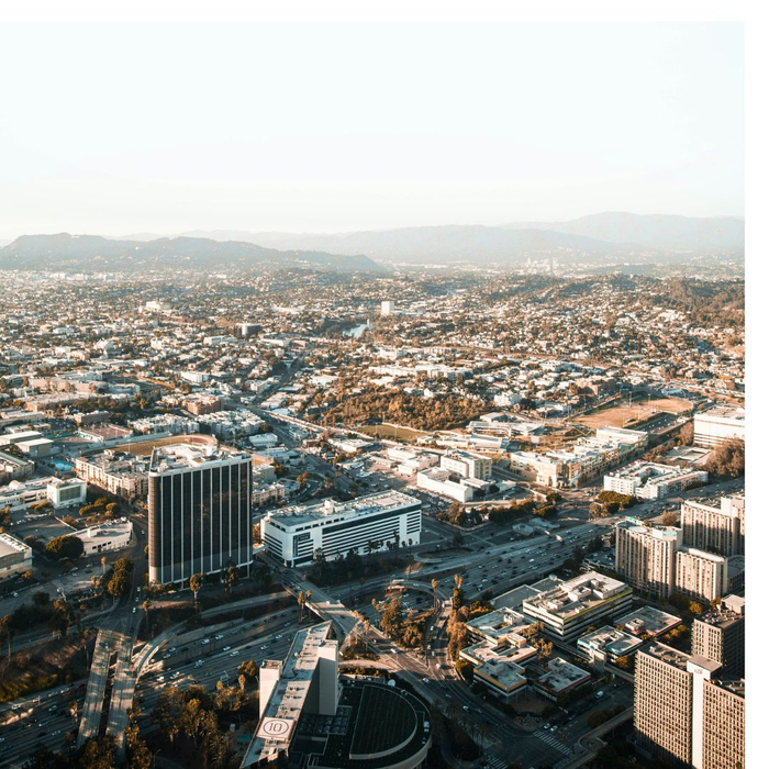 buildings in downtown Los Angeles