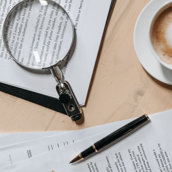 Legal paperwork. Legal paperwork.