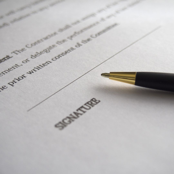 Written contract Written contract