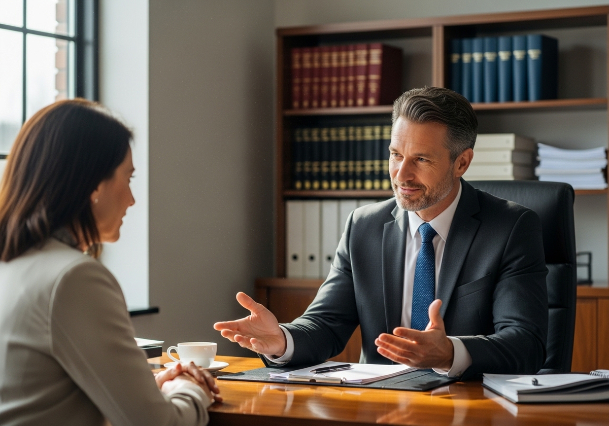 Business Meeting at Law Office