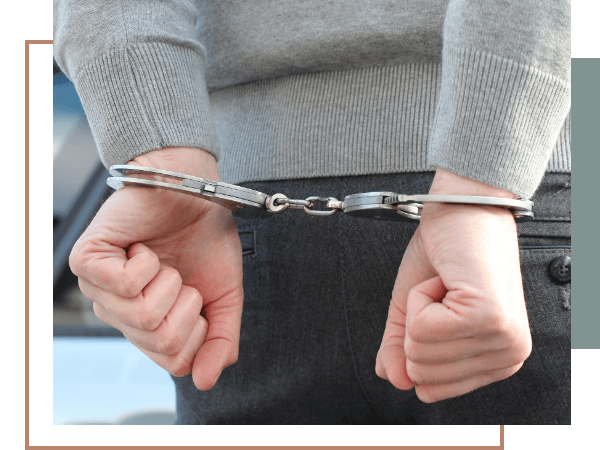 Man in handcuffs.