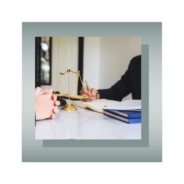 attorney talking to a client