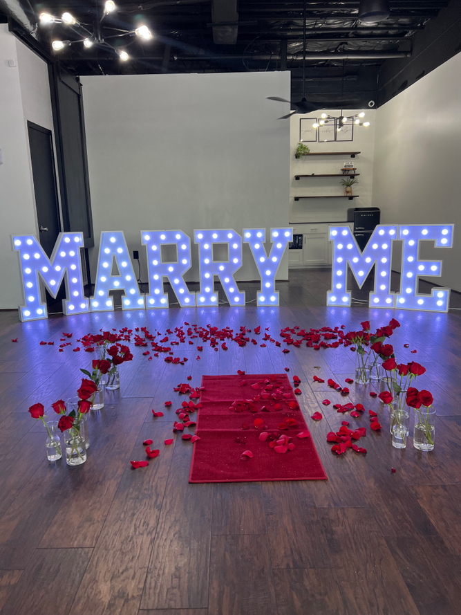 marry me marquee signs