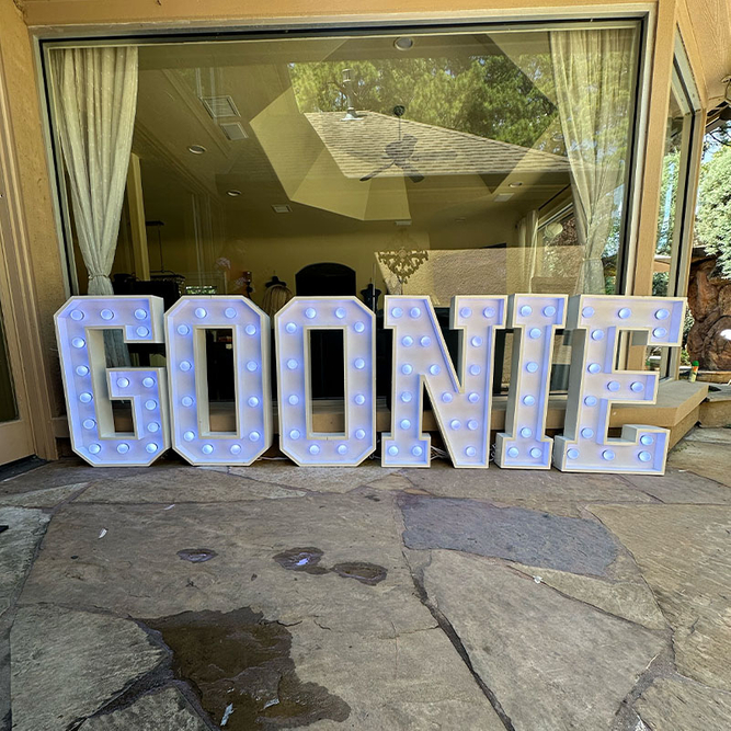 goonie marquee sign