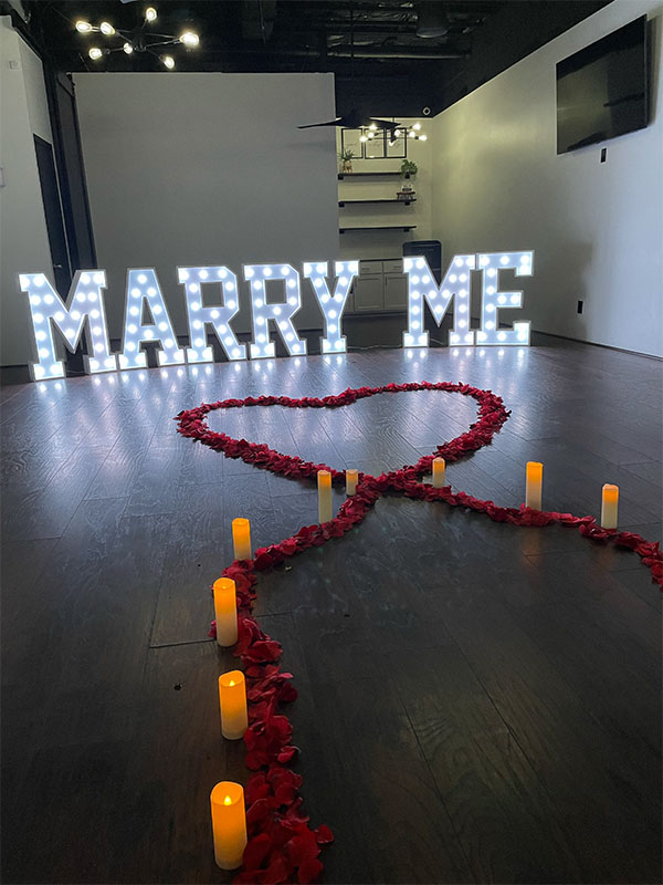 marry me marquee signs