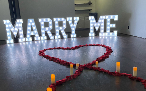 marry me marquee signs