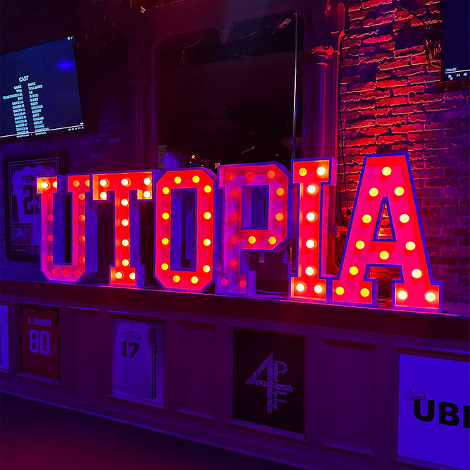 utopia marquee signs