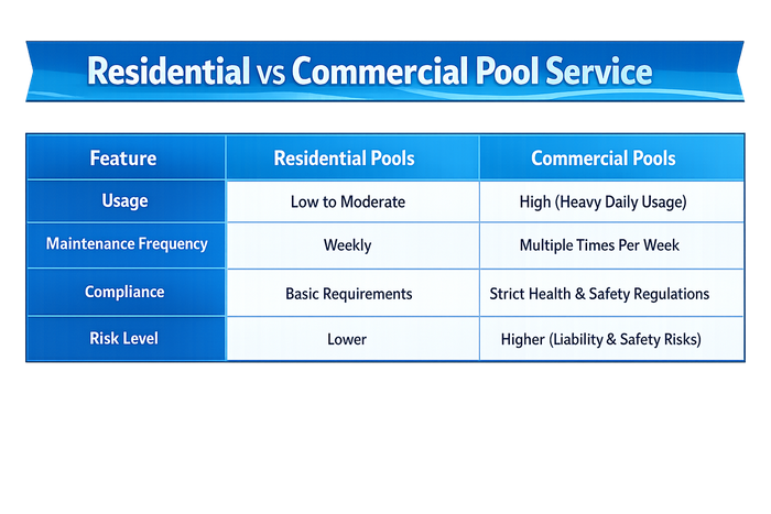 commercial pool service Los Angeles & Ventura Counties