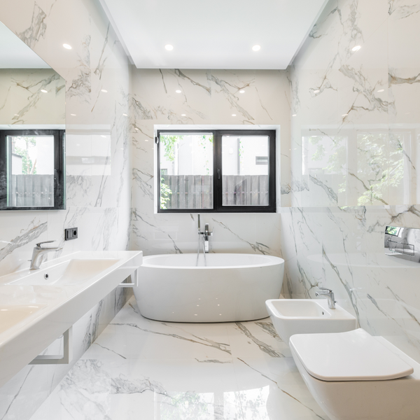 White marble bathroom