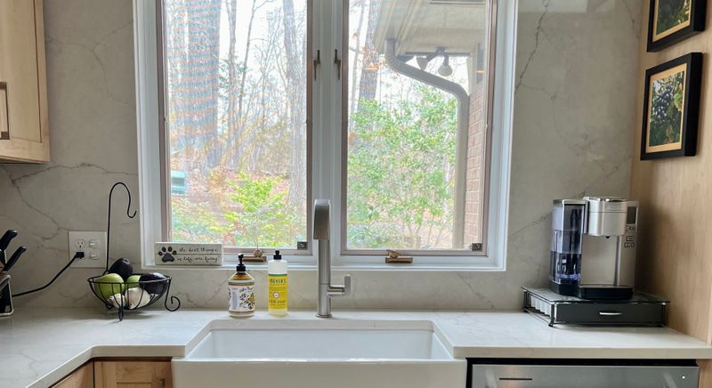 windows in kitchen — not a stock photo!