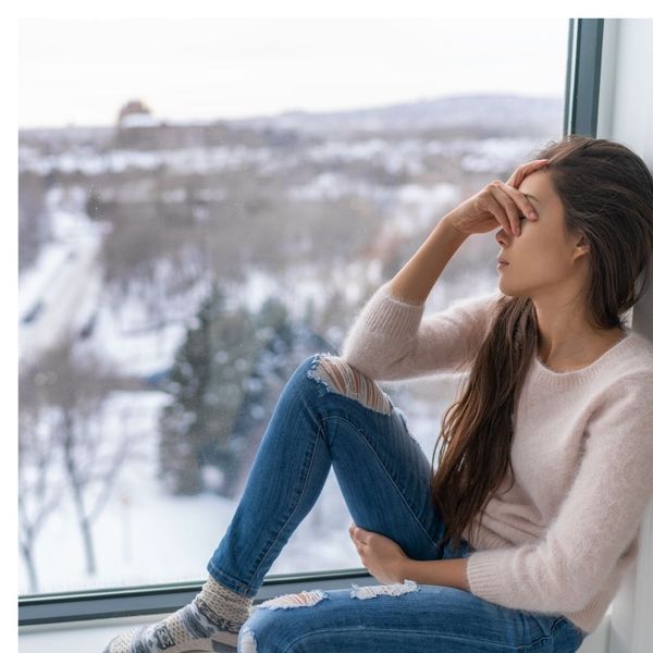 woman experiencing seasonal affective disorder