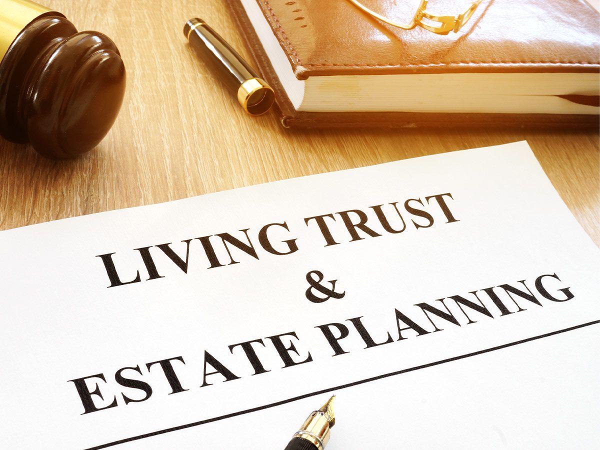 paperwork saying living trust and Estate Planning