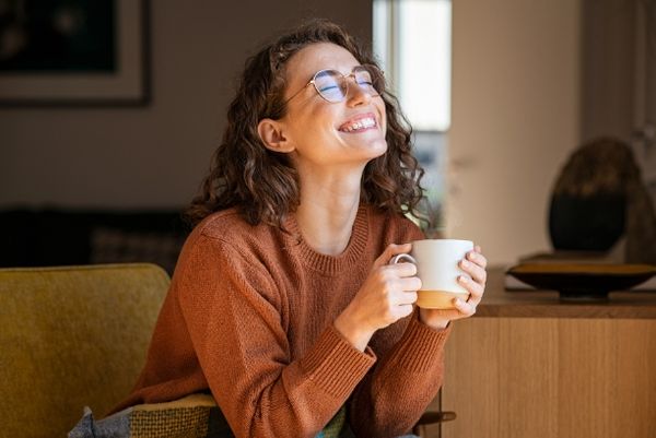 Woman smiling