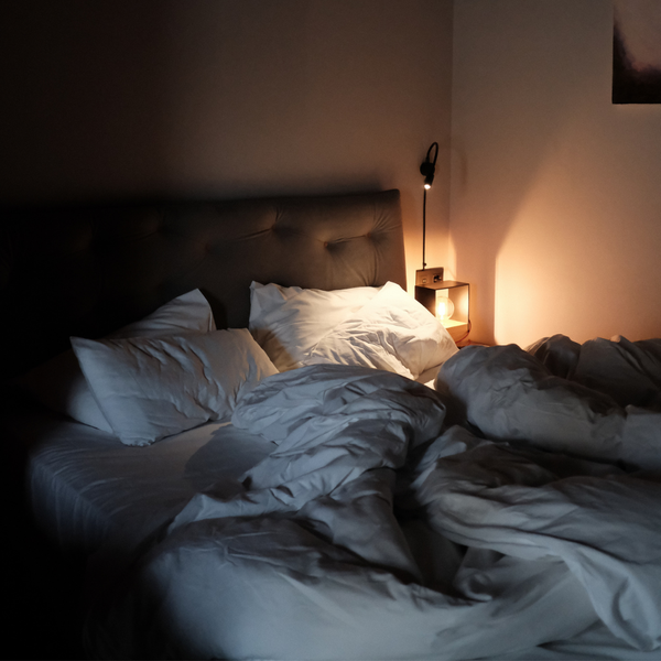Bedroom at night.