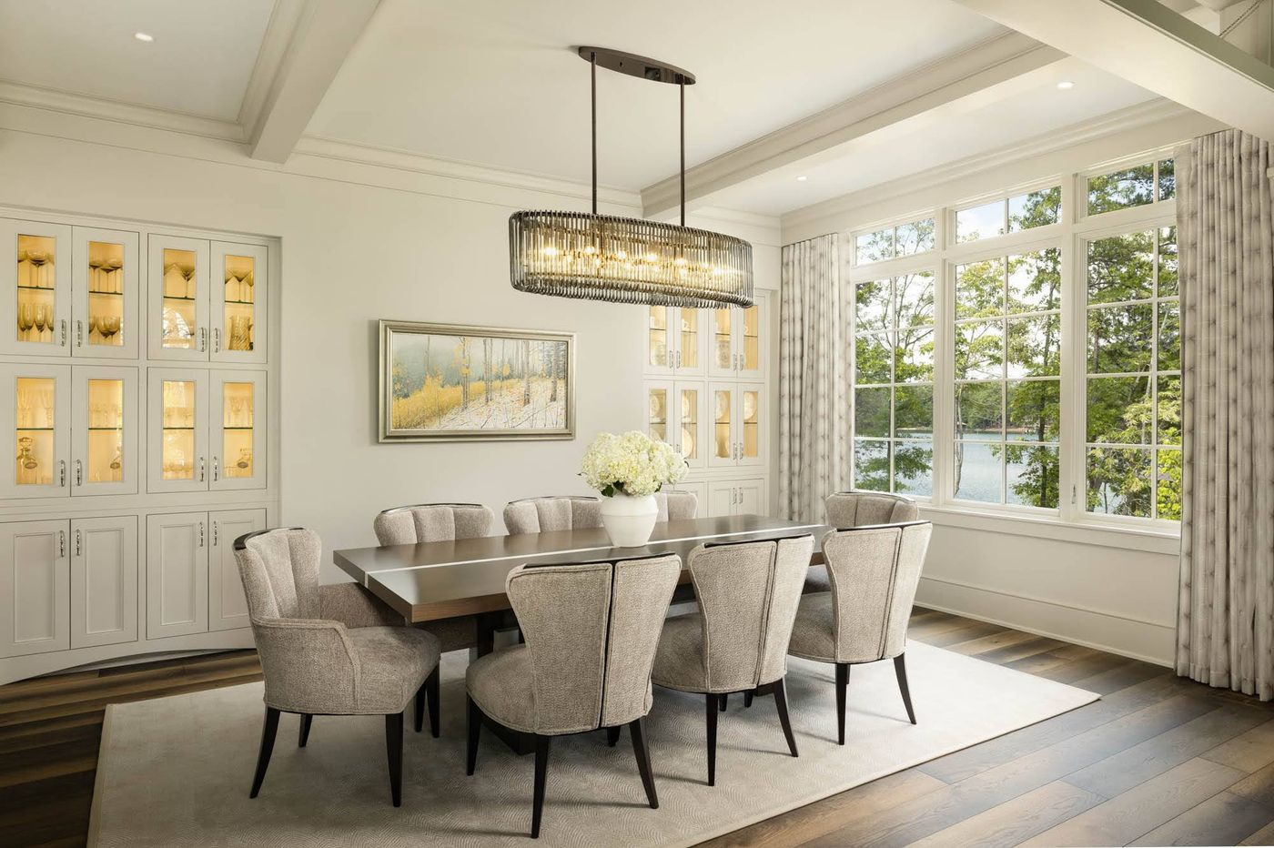 Dining space with natural lighting 