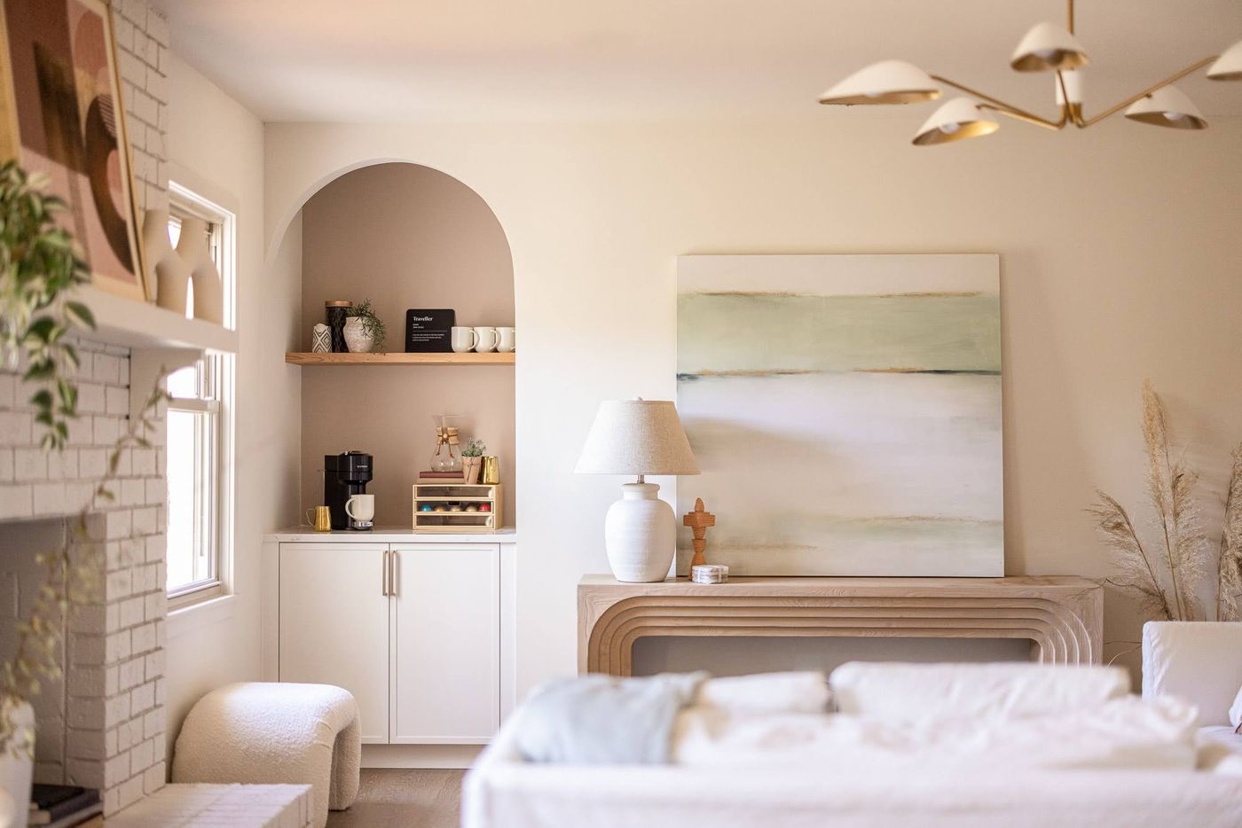 natural lighting highlighting sitting room