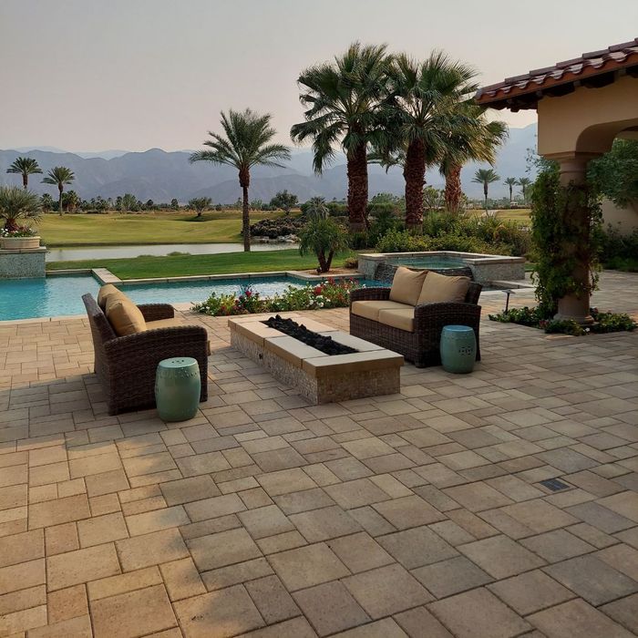 New Patio Pavers near a Pool and Seating Area he Complete Guide to Paver Installation in Palm Beach County1.jpg