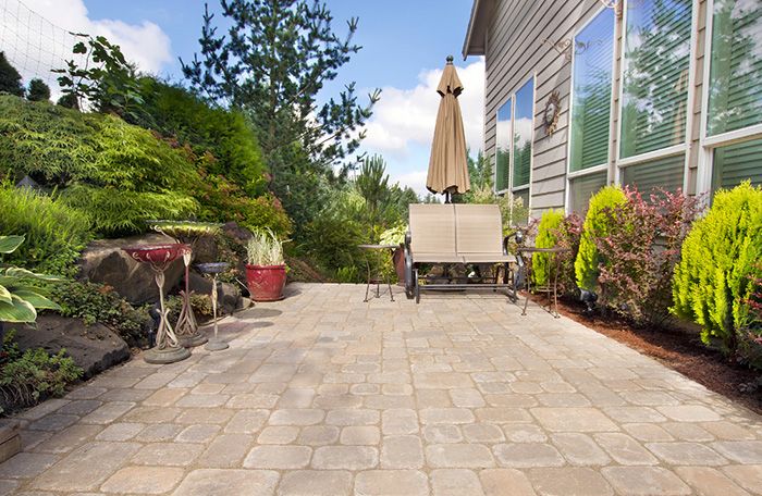 patio made of pavers