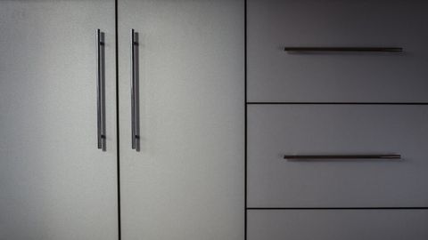 closeup of cabinets