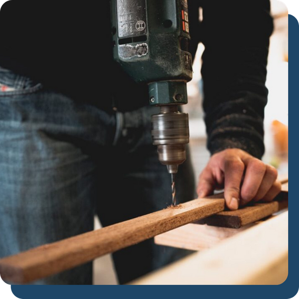 drilling into wood