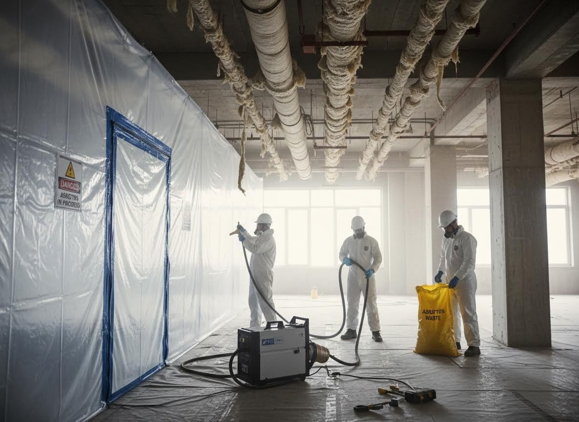 Asbestos Abatement in Progress