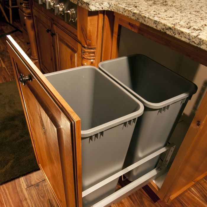 Image of a kitchen trash can
