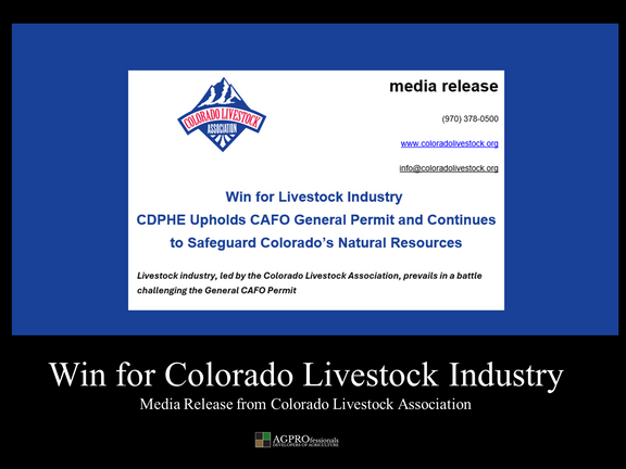 Colorado Livestock Industry 