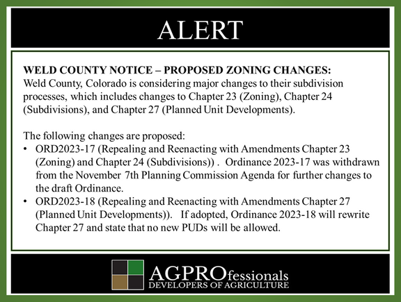 Weld County Alert - Proposed Zoning Changes - November 10 2023.png